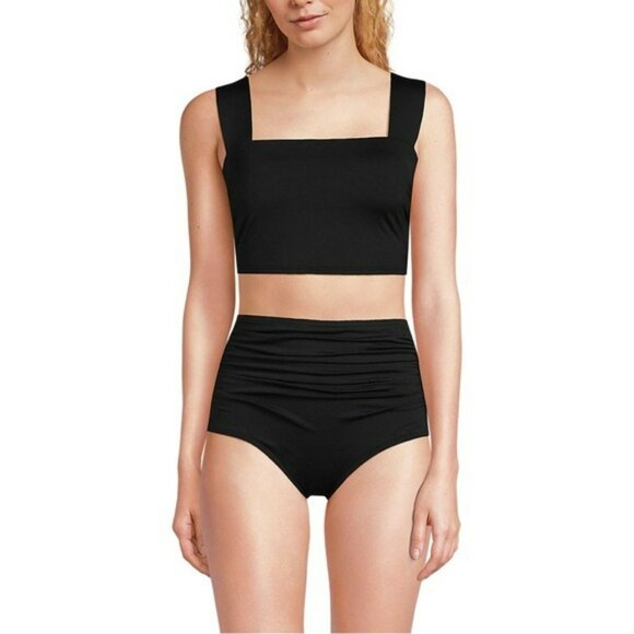 Lands end square neck bikini top size 12 dd - Picture 6 of 7